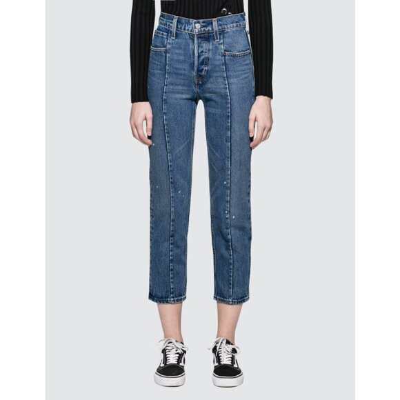 Levi's 'No Limits' Altered Straight Leg High Waist Jeans - Picture 1 of 7
